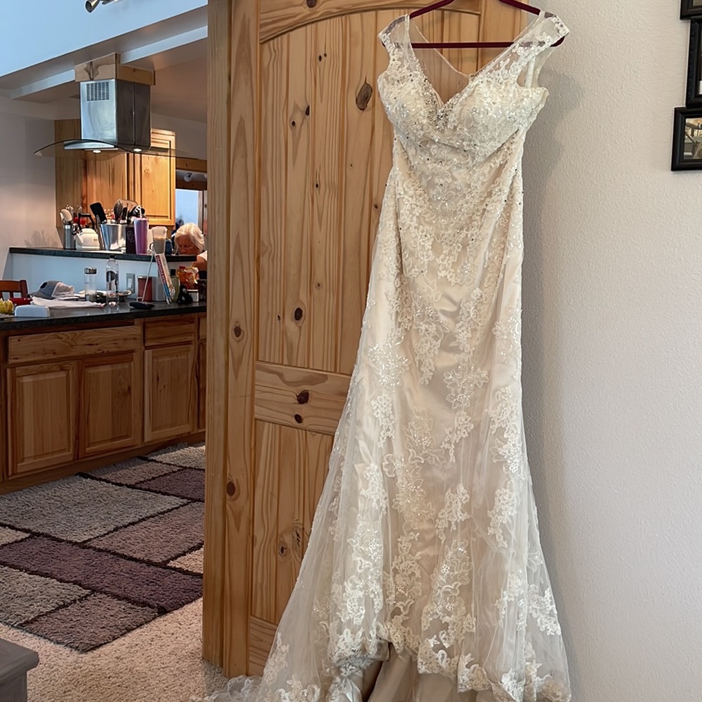 Sophia Tolli light gold/ ivory wedding dress - Picture 2 of 6